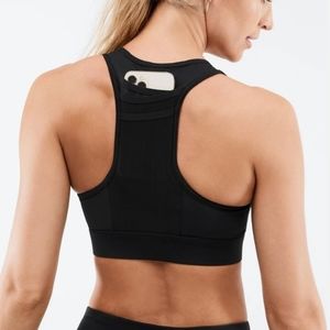 Fabletics Black Trinity Sports Bra